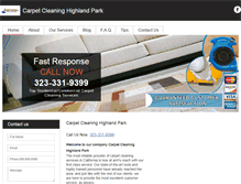 Tablet Screenshot of carpetcleaning-highlandpark.com